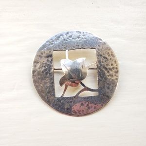 Vintage Handmade Leaf Pin